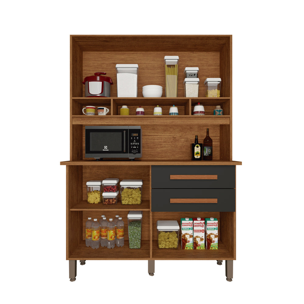 Kit Cozinha Sofia 1,15 m Cinamono/Grafite – IMOP