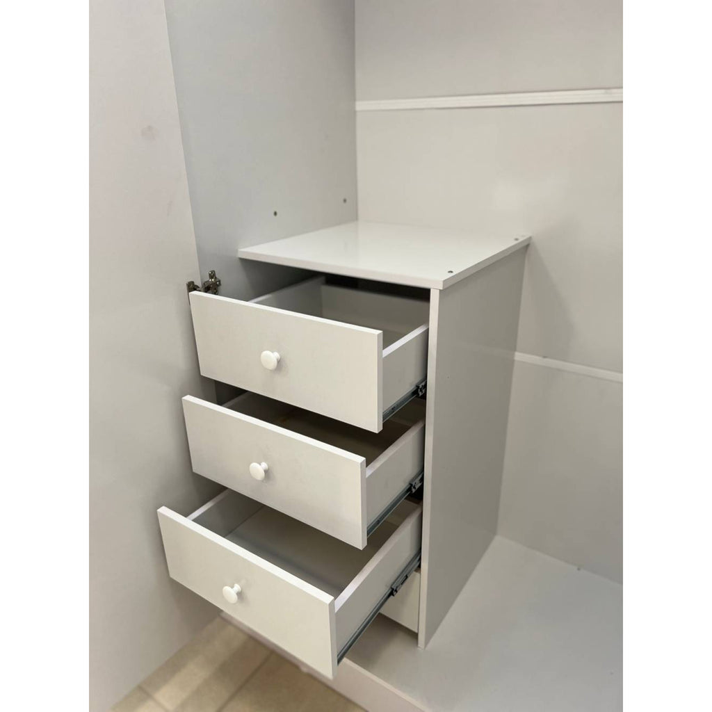 Guarda Roupa Sevilla 4 Portas c/ 4 Gavetas Tcil Móveis - Neve - Móveis furniture