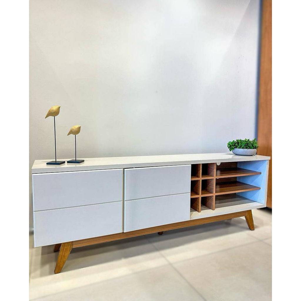 Rack Bancada Noronha Larg. 1.80m Off/Freijó