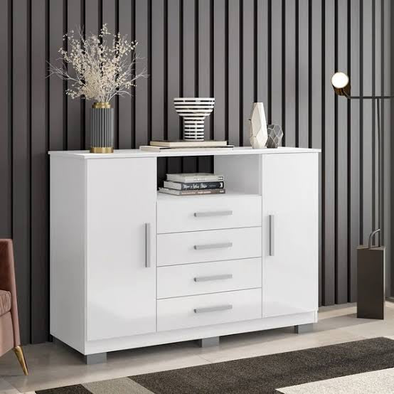 Cômoda Sapateira 8020 2 Portas 4 Gavetas Araplac - Móveis furniture