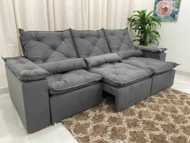 SOFÁ RETRÁTIL E RECLINÁVEL GRÉCIA 2,70M - Móveis furniture