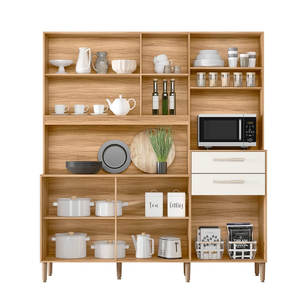 Kit Cozinha Salsa 6P2G Freijo.Off White Nicioli - Móveis furniture