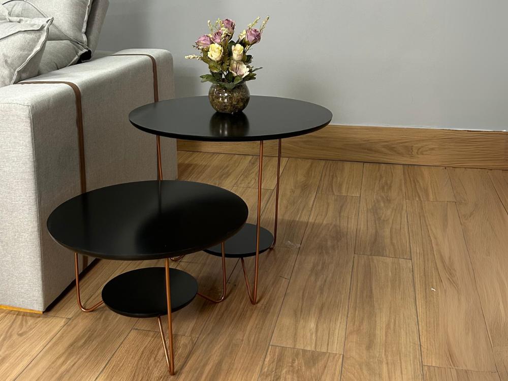 Conjunto de mesa Liz – Preto