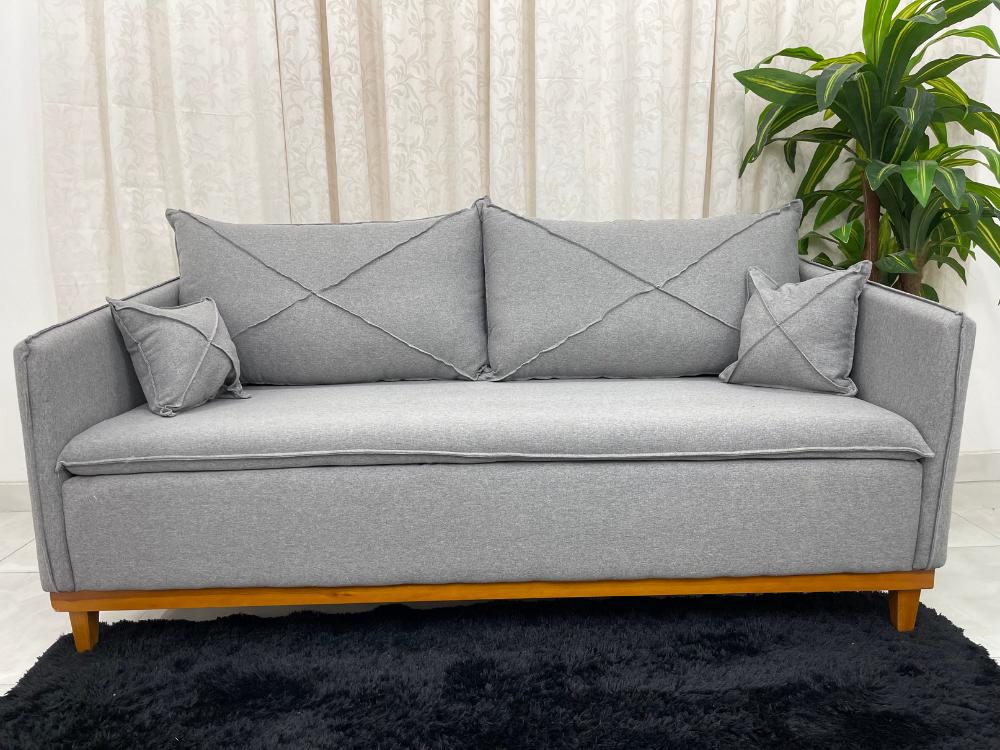 Sofá 2 lugares Lisboa Living 1.80m – Cinza Linho - Móveis furniture