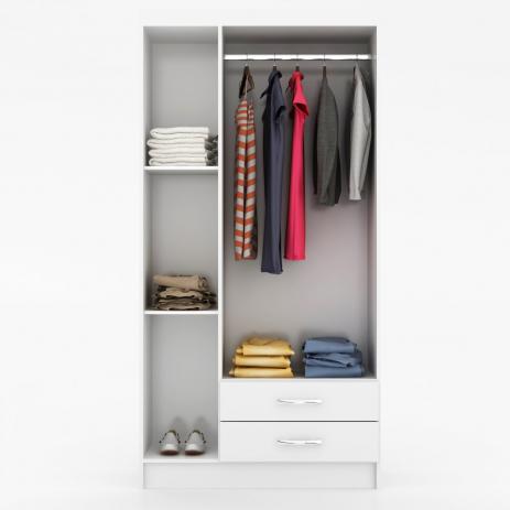 Guarda-Roupa Alice 3P PRETO - Móveis furniture