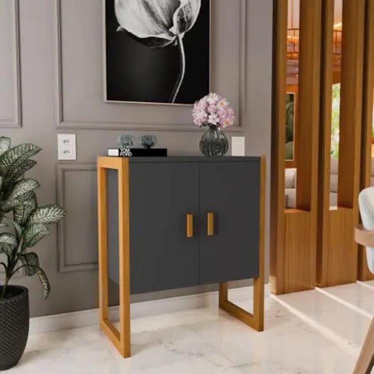 Buffet Diamond 2P Preto Maria Moveis