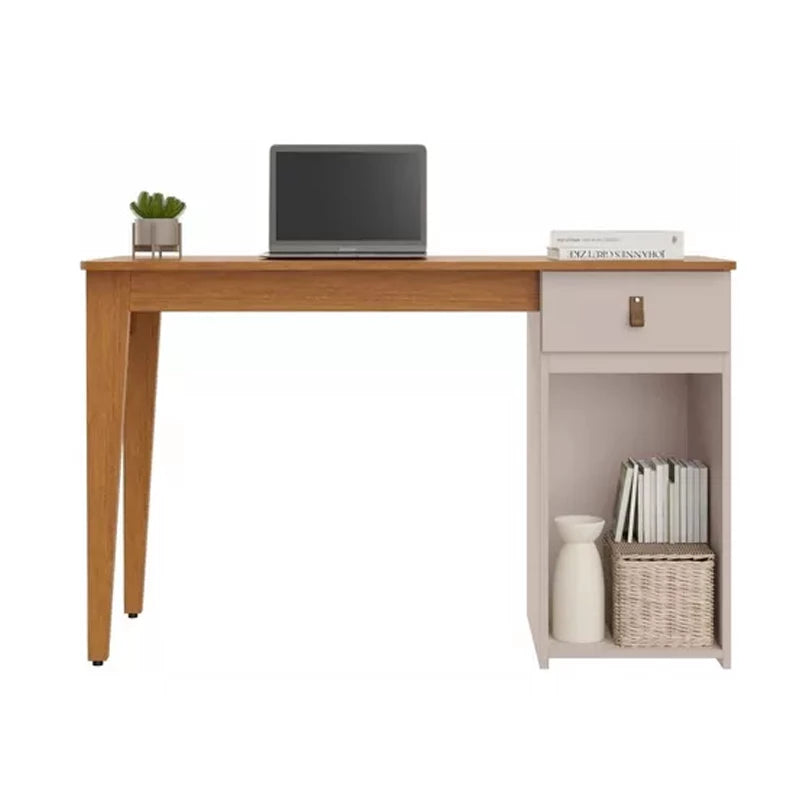 Escrivaninha Helo Candian Cinamomo/Off 1 Gaveta Larg. 1.21m - JCM