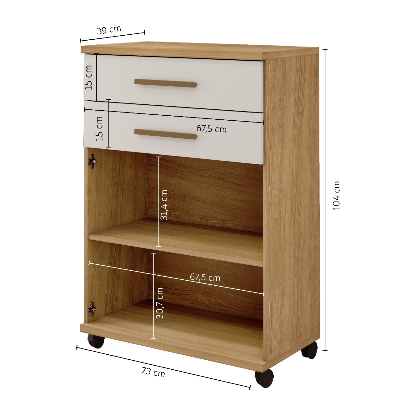 Balcão Mônaco – Cinamomo/Off White