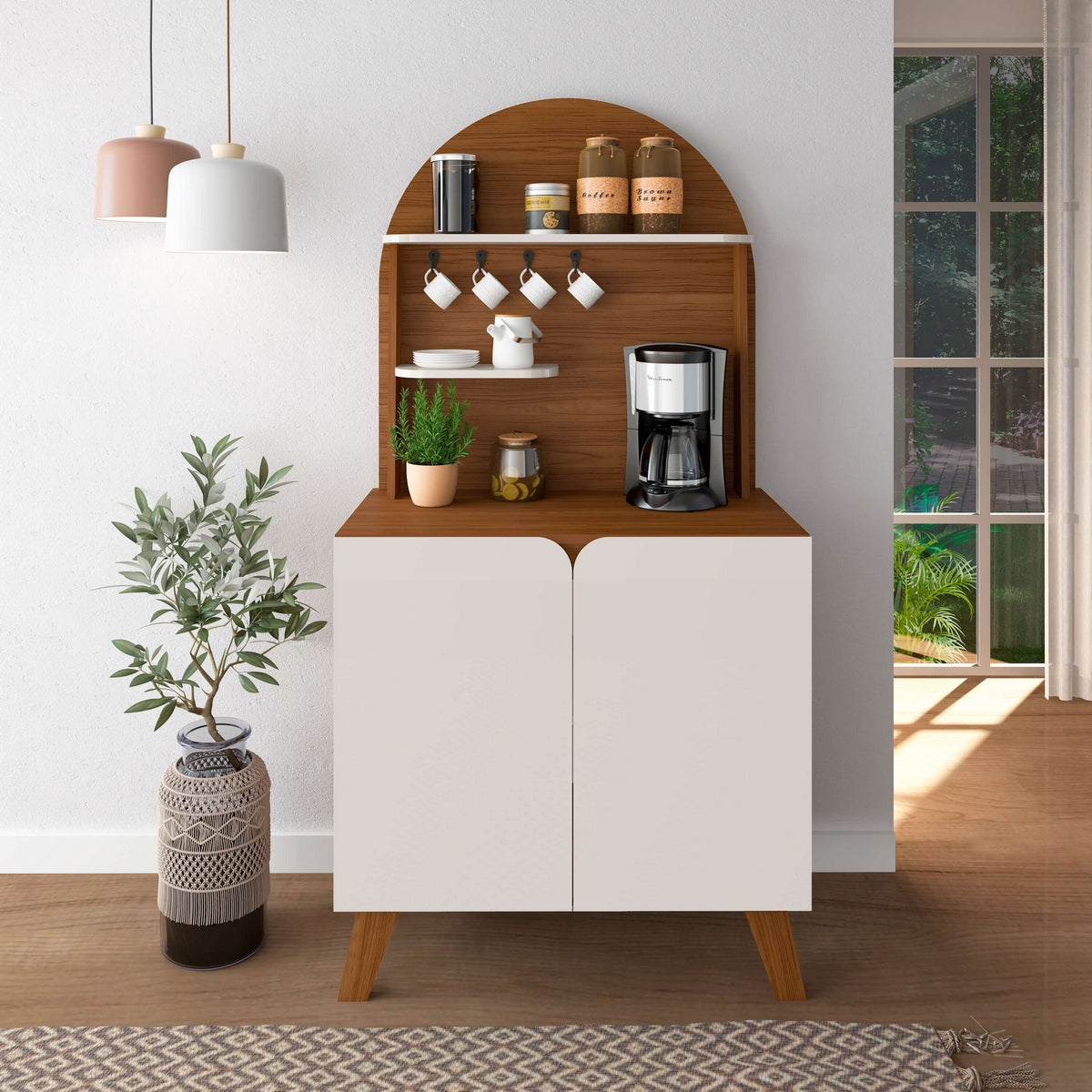 Cantinho do Café Viena Cedro/Off White – ARTELY - Móveis furniture