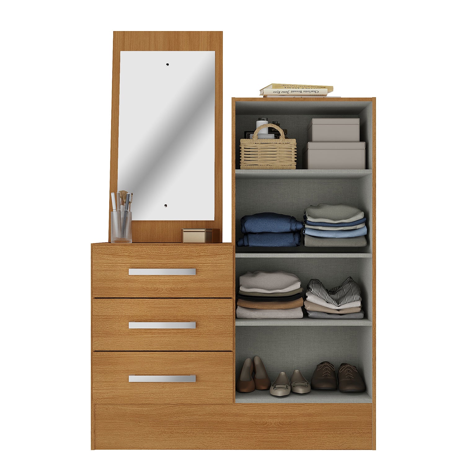 Cômoda 3 Gavetas 2 Portas Dunas 50CO2326 Cinamomo – RODIAL MÓVEIS