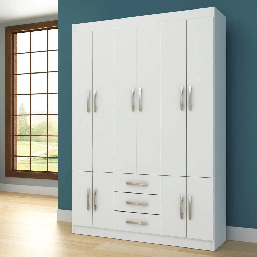 Guarda-Roupa Atalaia 10 Portas 3 Gavetas - Móveis furniture