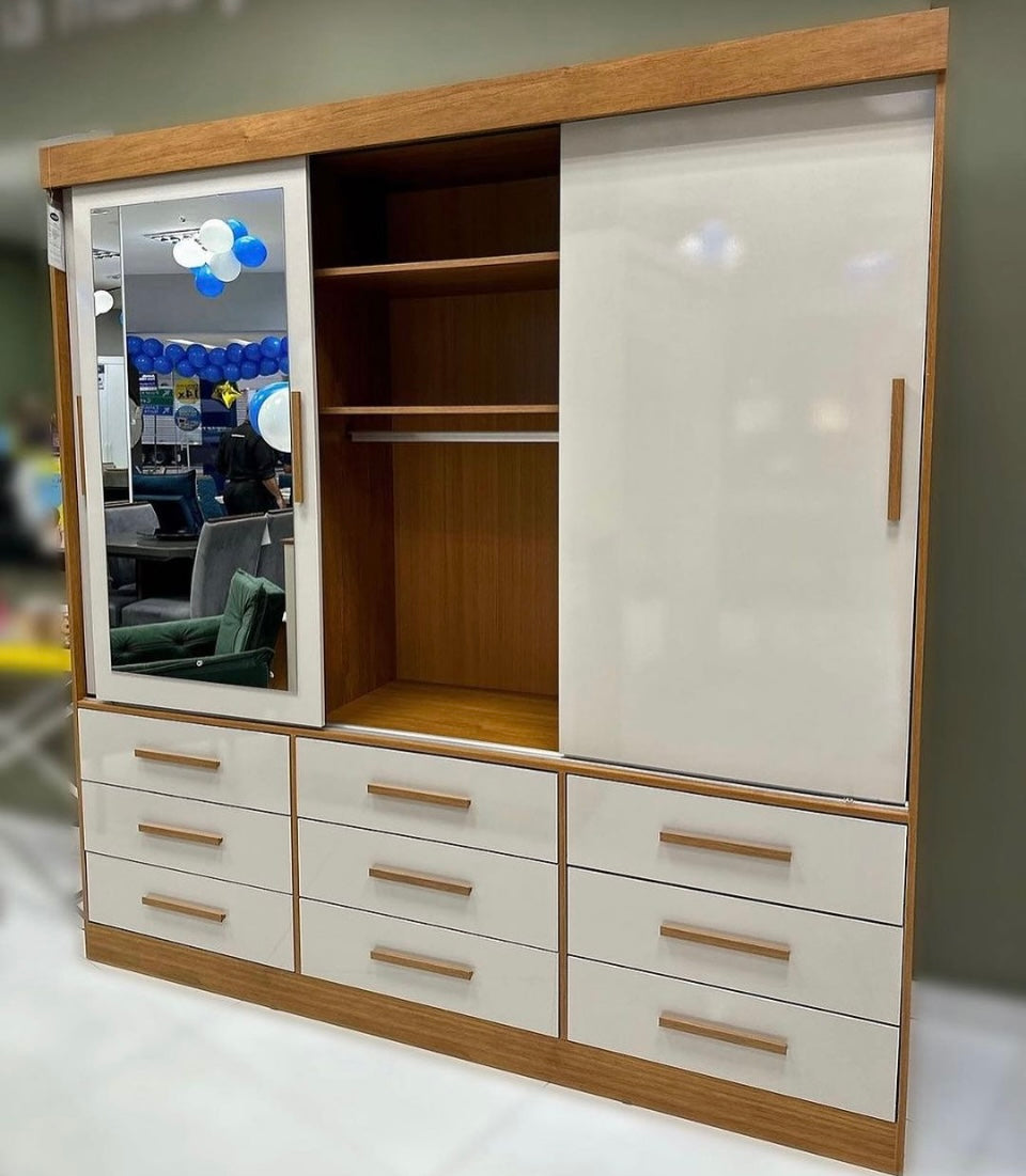 Guarda-Roupa Athenas
3 Portas 9 Gavetas - Móveis furniture