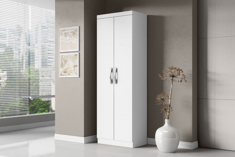 Armario Multiuso New 2P Branco Tx Aramoveis - Móveis furniture