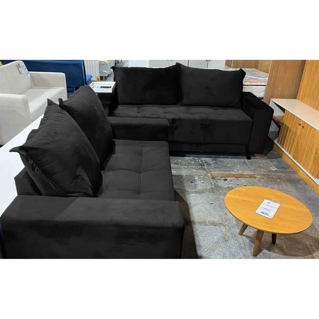 Conjunto de Sofá 8100 em Veludo com 2 e 3 Lugares Boareto
