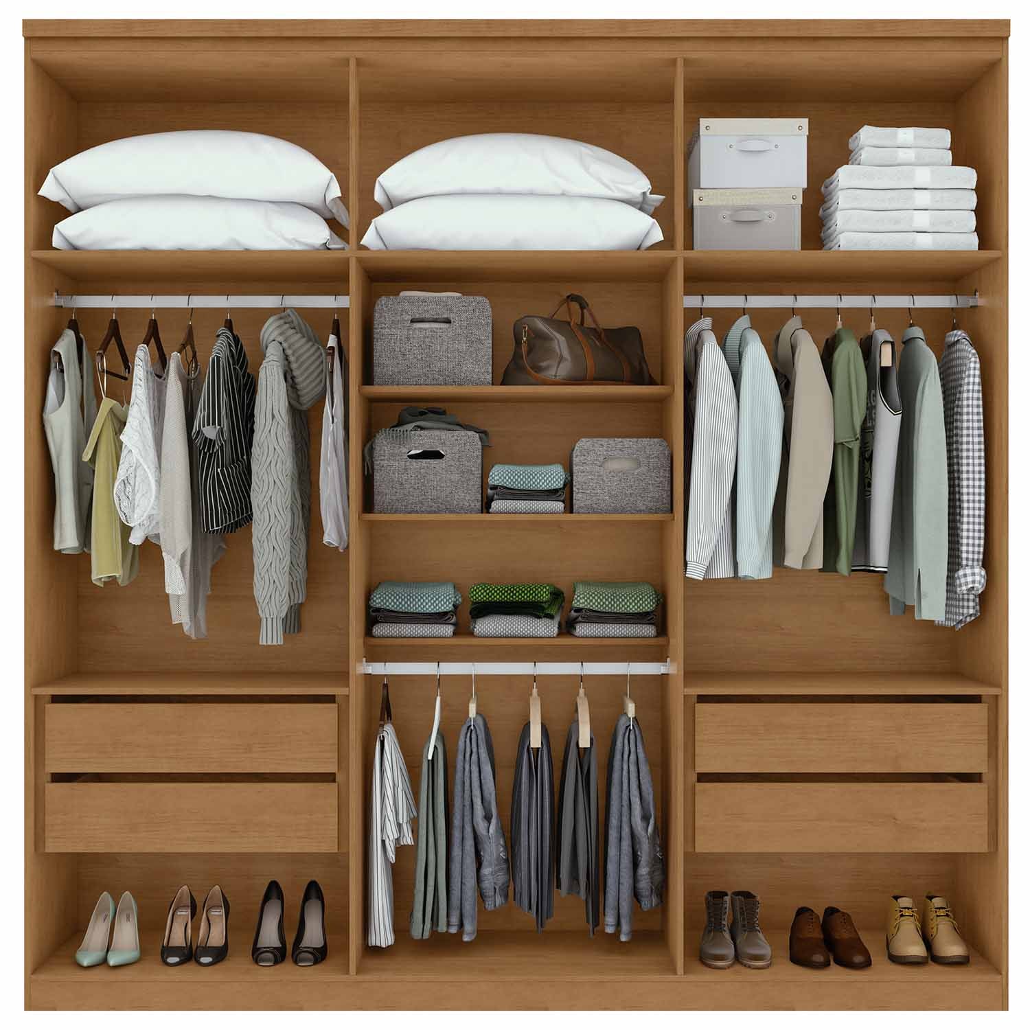 Guarda-Roupa Alonzo 6 Portas - Móveis furniture