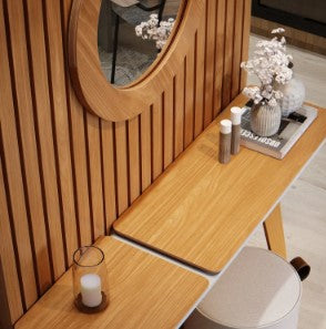 Aparador Ibiza Pés Palito Tebarrot Off White Nature