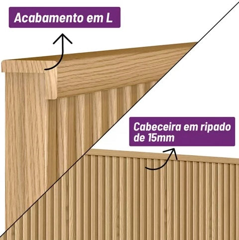 Cabeceira Pipa 1.40 casal - Móveis furniture