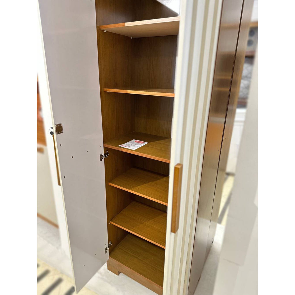 Armário Multiuso Florida Ripado - Cinamomo/ Off White - Móveis furniture