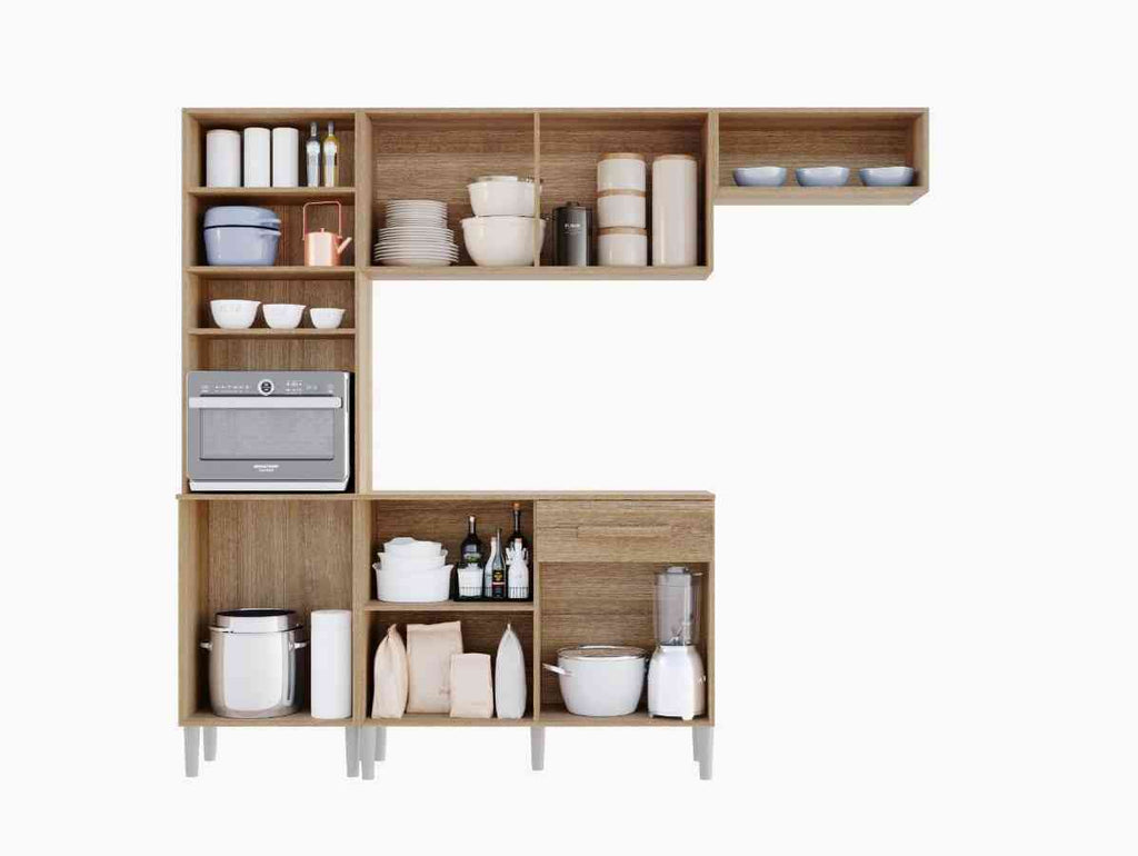 Cozinha Compacta Emily c Balcao 6P1G - Móveis furniture