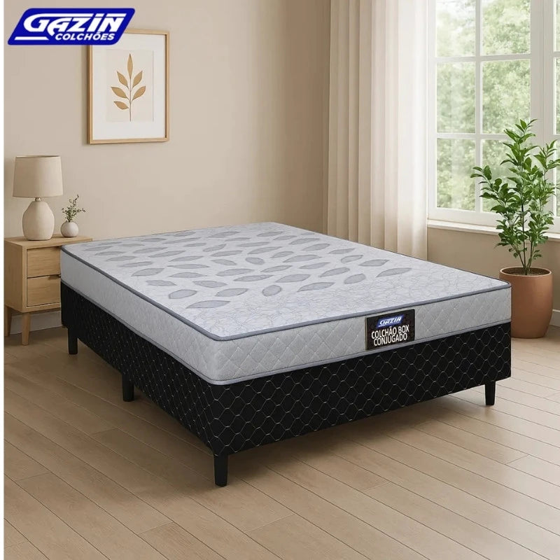 UniBox Casal Supreme Natural D28 138x188x53 Cinza - Gazin