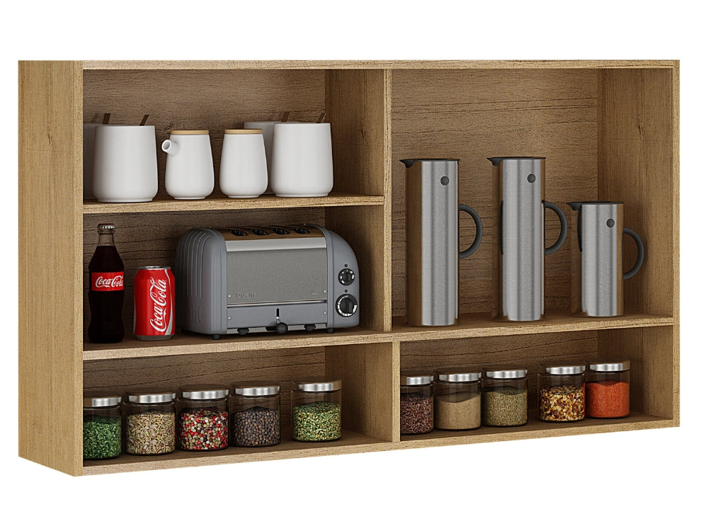 Armário de Cozinha Aéreo 1 porta Pérola REF 1200 – Cinamomo/Grafite - Móveis furniture