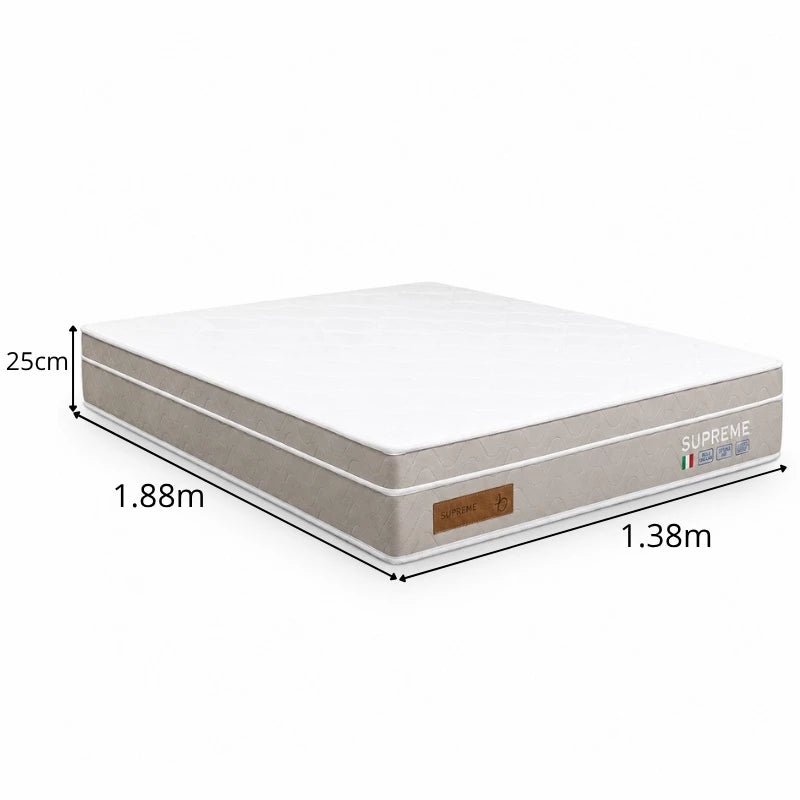 Colchão Casal Supreme 138x188x25 Molas Ensacadas - Bianchi Colchões