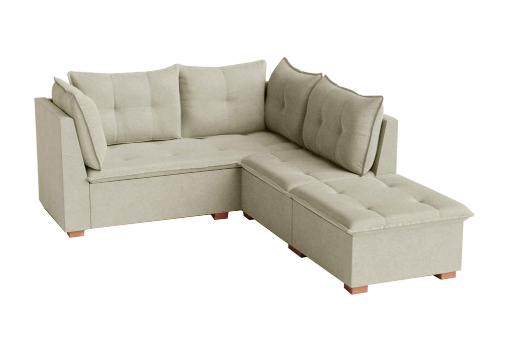 SOFA CANTO JAGUAR LINHO BEGE/2003 – D’VITRINE