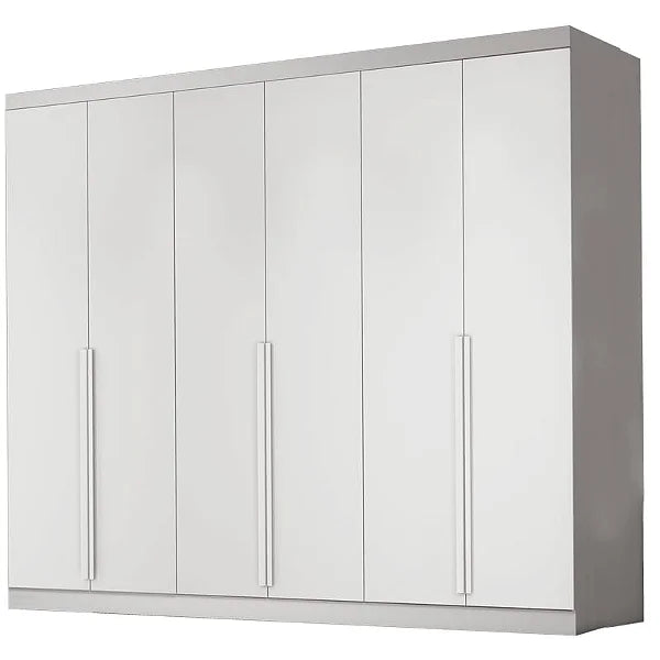 Guarda Roupa Alvorada Casal 6 Portas 6 Gavetas Bianchi BRANCO