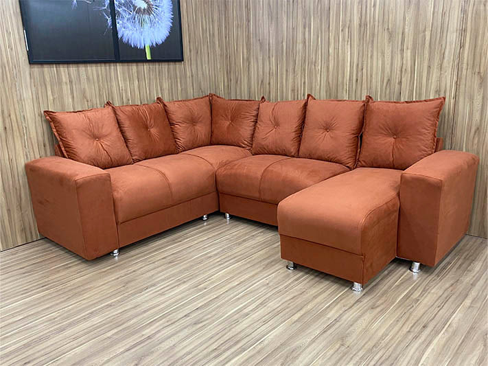 Sofá Canto Terracota - Móveis furniture