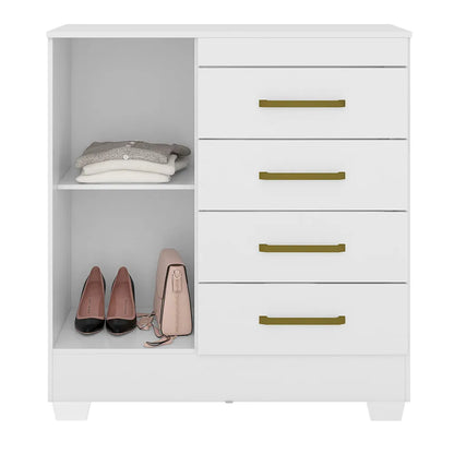 Cômoda Demobile Montevideu 4 Gavetas com Pés
