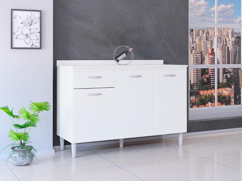 Balcão de cozinha Poquema com tampo 1,20 - Móveis furniture