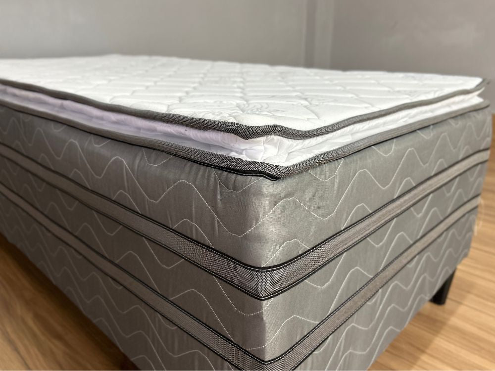 Cama Box Prestige Solteiro Molas Ensacadas c/ Pillow – 88x188x47