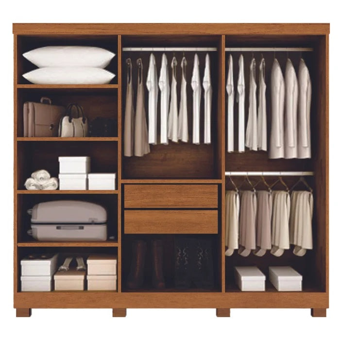 Guarda Roupa Sergipe Casal 6 Portas 2 Gavetas Bianchi