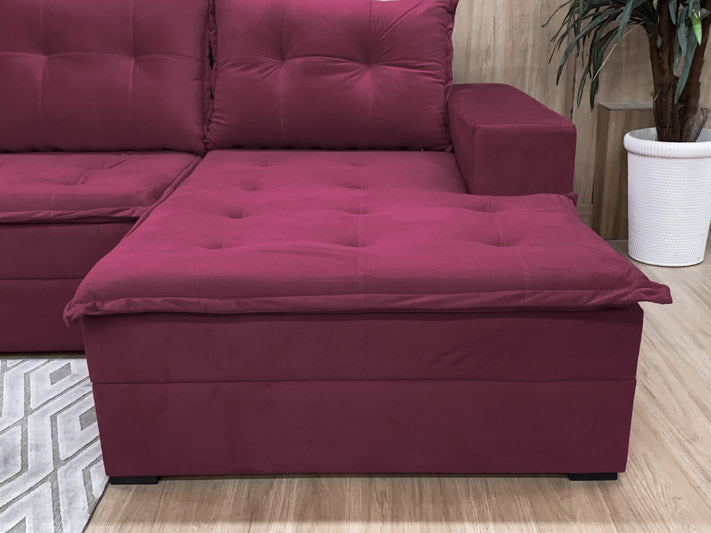 Sofá Canto Vinho Leblon - Móveis furniture