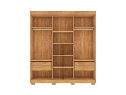 Guarda-Roupa Porto Bello Plus 6 portas – Cedro/Areia