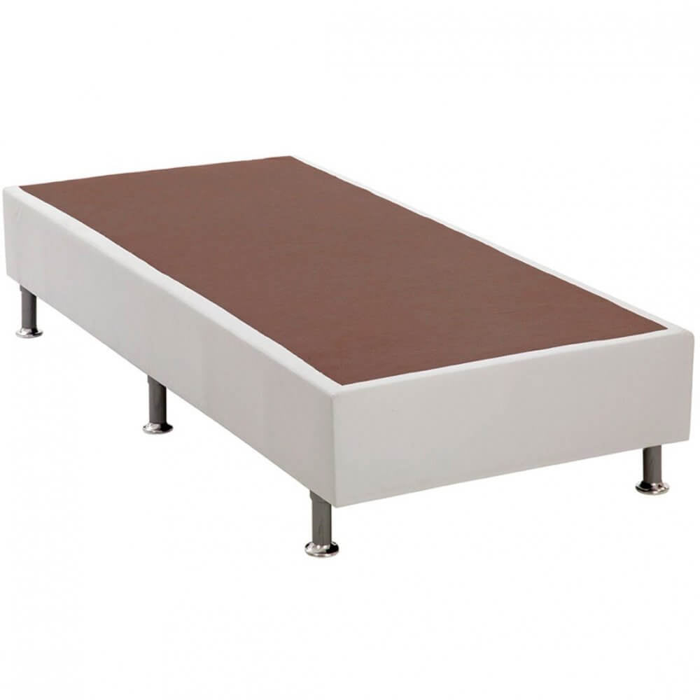 Base Solteiro Cama Box Courino 25x88x188 - Móveis furniture