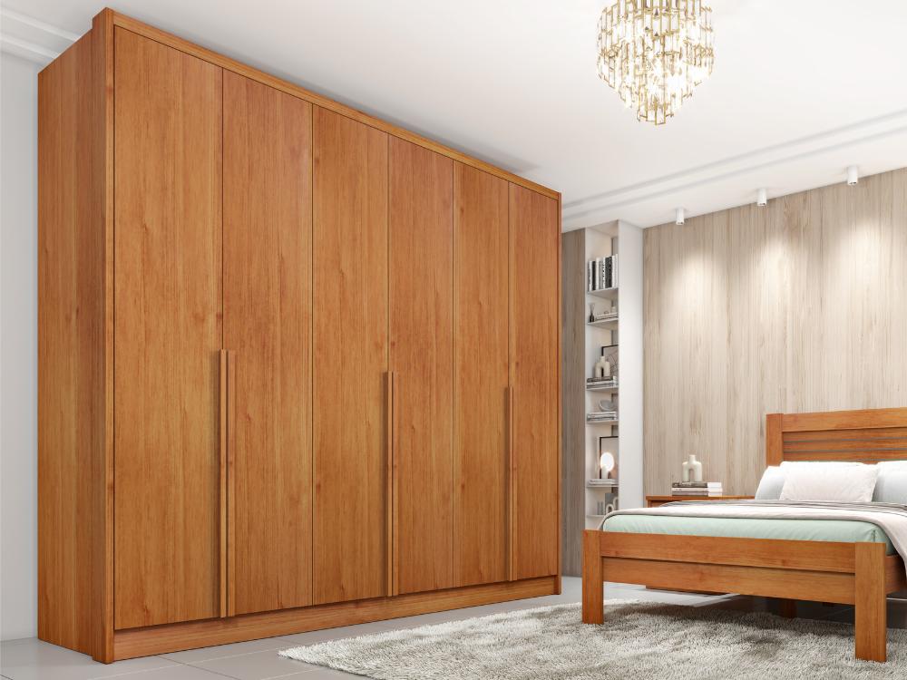 Guarda-Roupa Fortuna 6 Portas e 6 Gavetas Tcil – Cinamomo - Móveis furniture