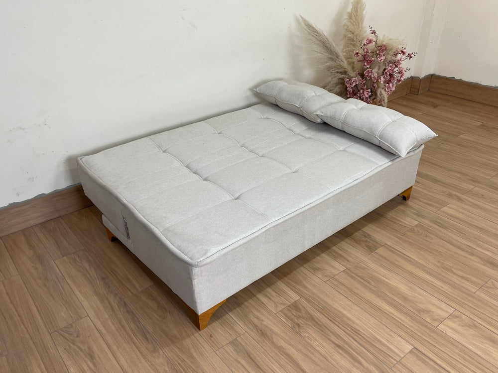 Sofá Cama Zayn 1.86m – Bege Linho