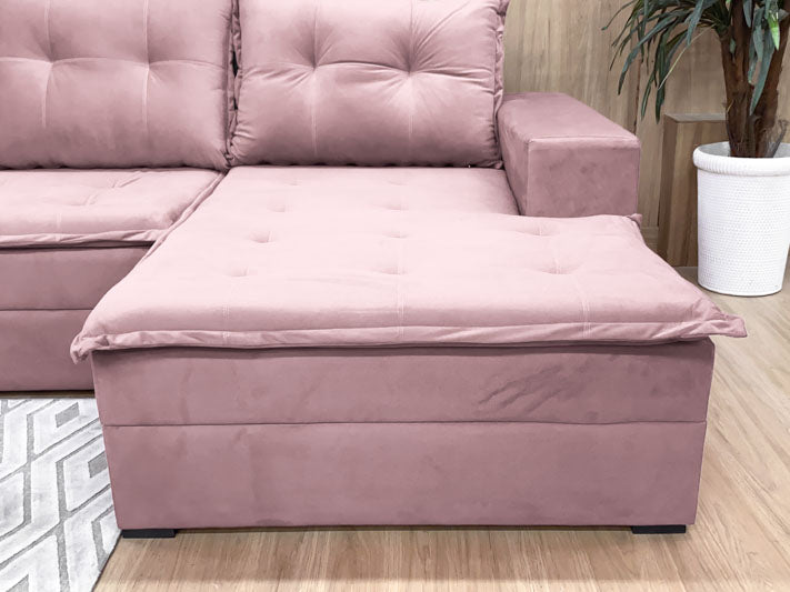 Sofá Canto Rosa Claro Leblon - Móveis furniture