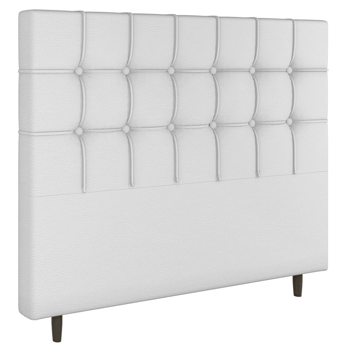 Cabeceira Casal Paris Corino Branco – L.S SILVA - Móveis furniture