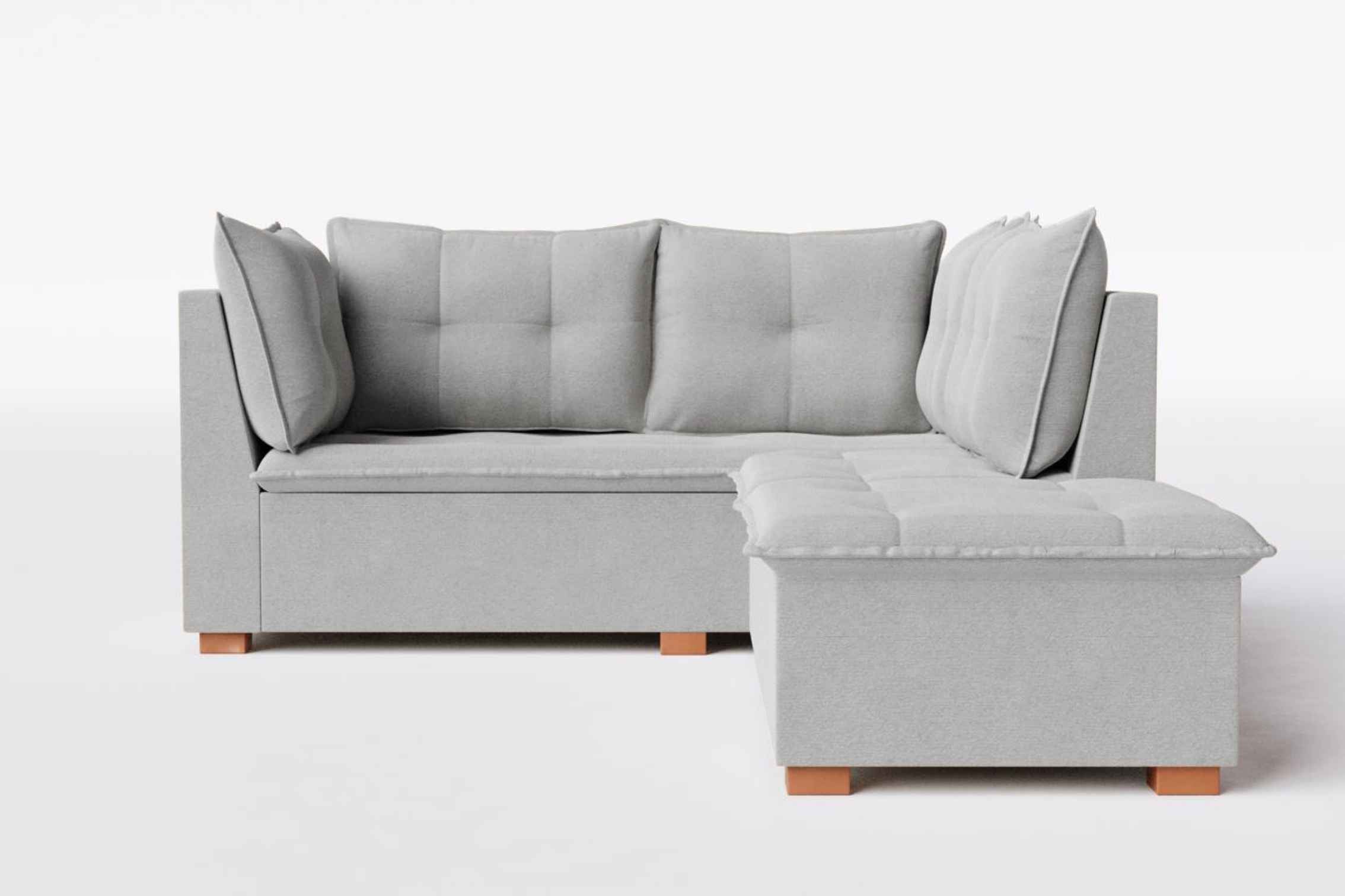 SOFA CANTO JAGUAR LINHO CINZA/2005 – D’VITRINE