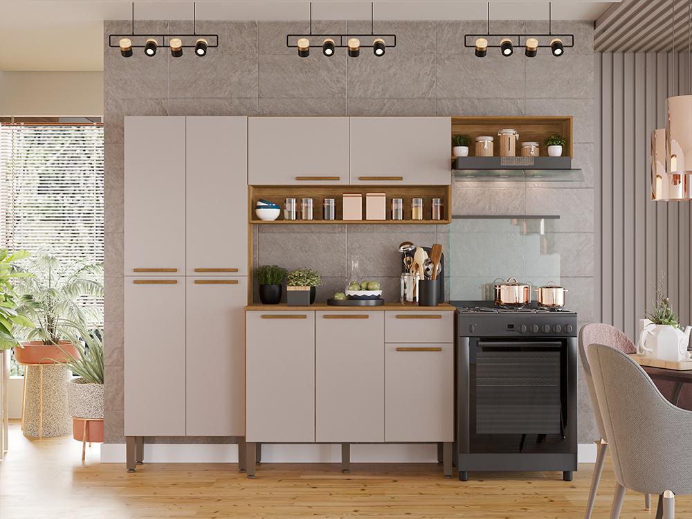 Cozinha Completa Madri 4 peças – Cinamomo/Off White
