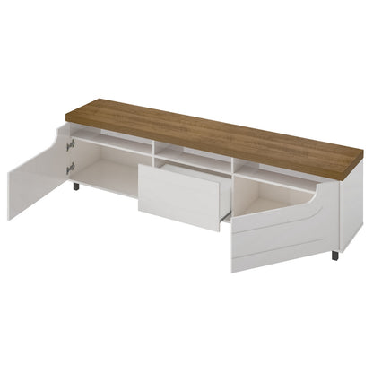Rack até 75″ Mercury Pinho/Off White – ARTELY - Móveis furniture