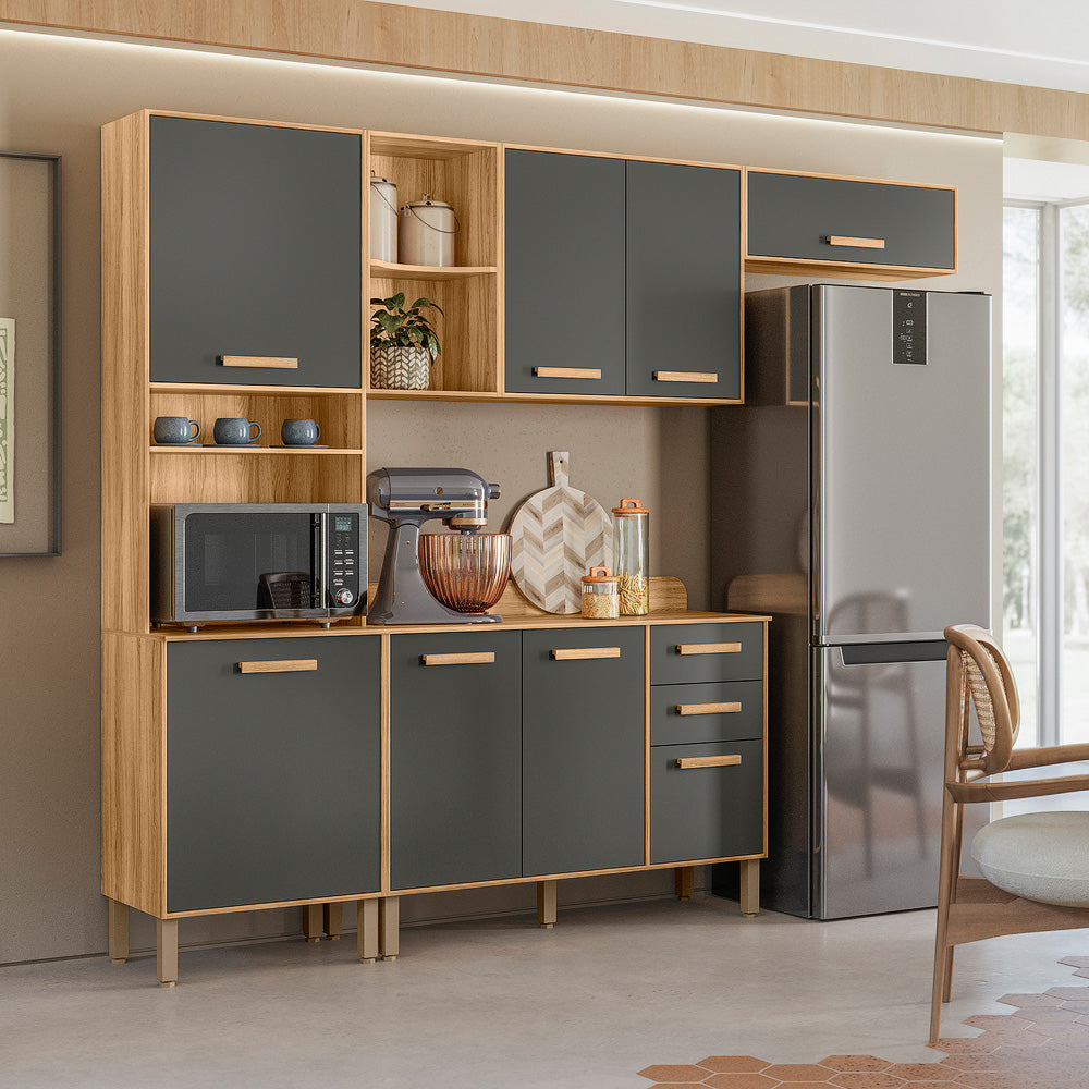 Cozinha Maria Flor Freijó/Chumbo – NICIOLI