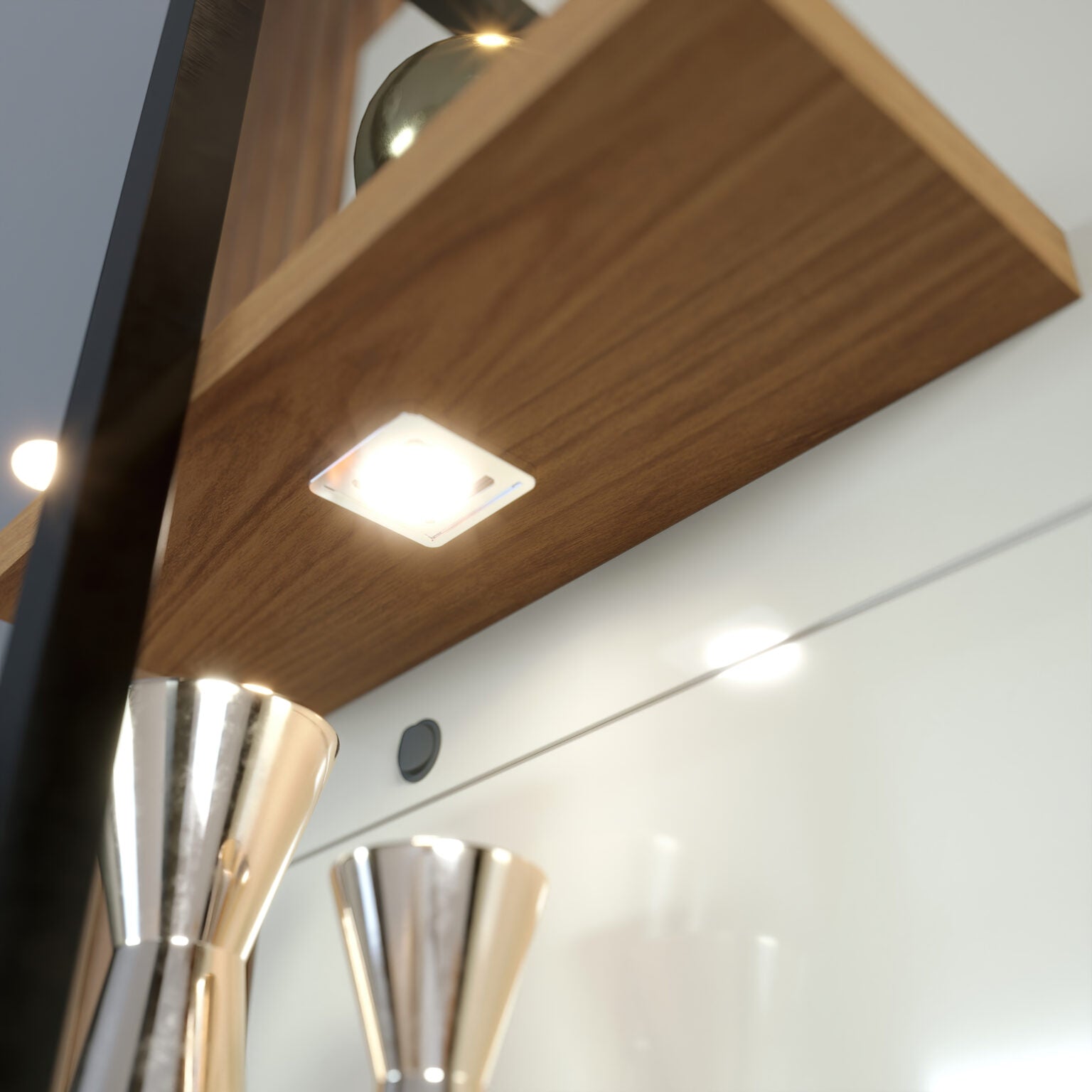 Home Suspenso até 58″ Maragogi Off White/Freijó – COLIBRI