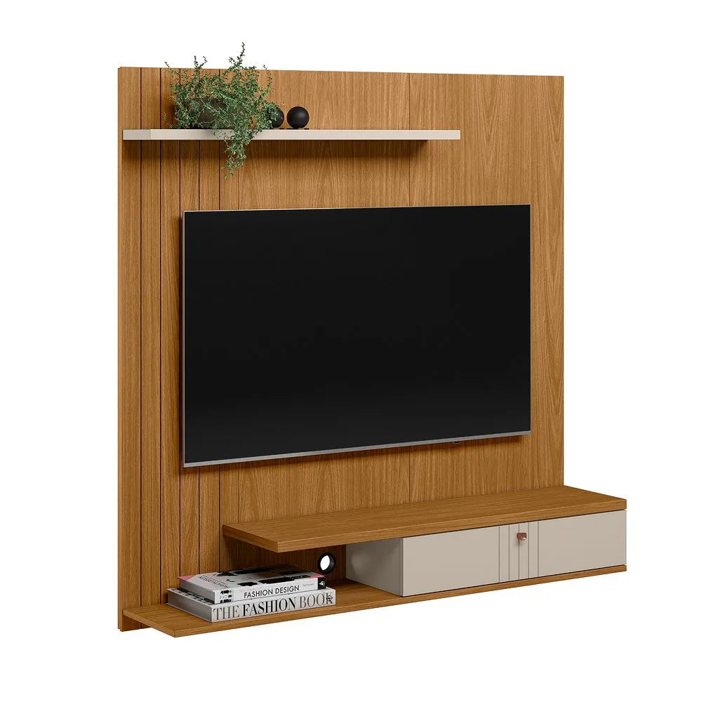 Home Suspenso Vegas 1,36m para TV de até 55" - Nature/ Off White