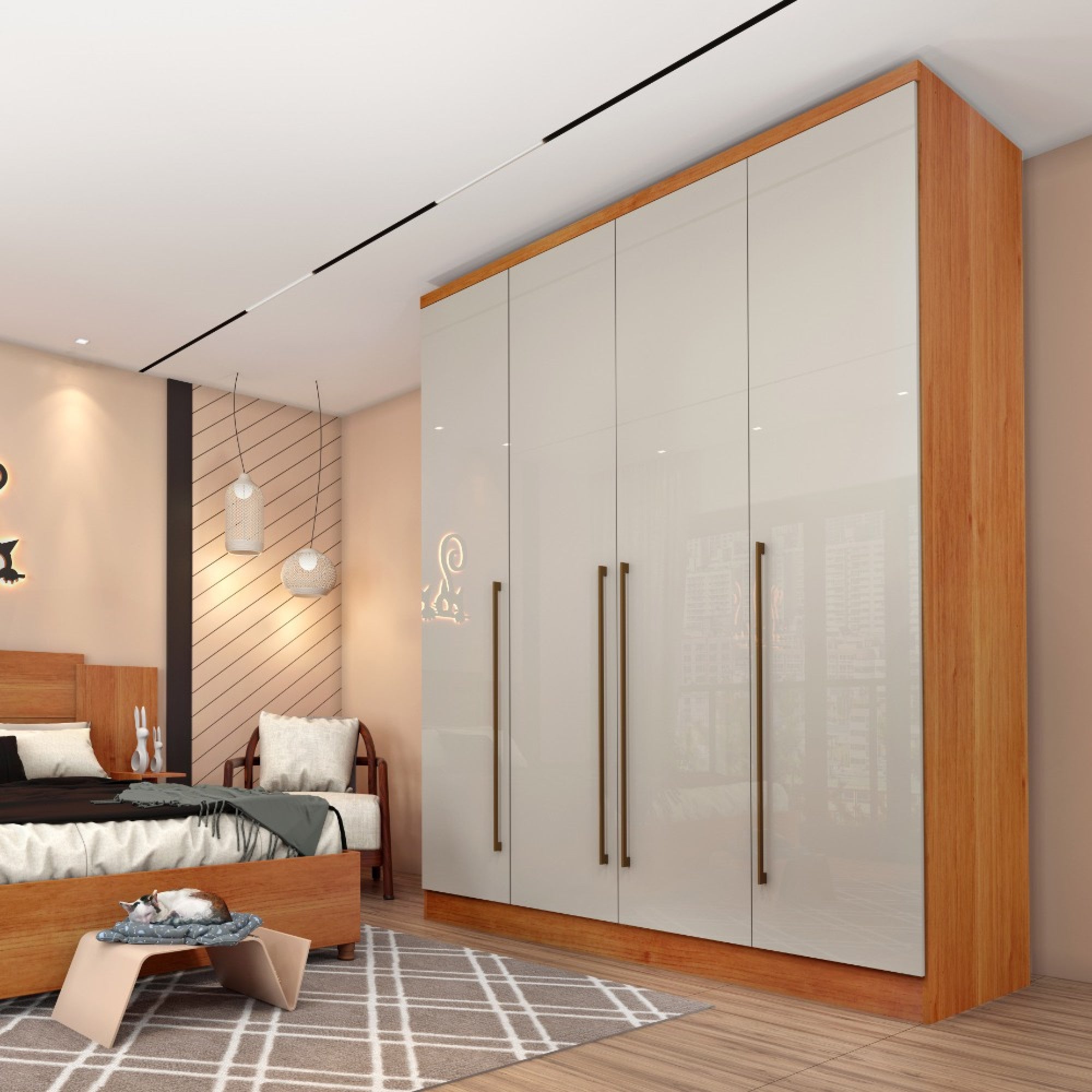 GR. SEVILHA 4PTS 181CM BRANCO – TCIL - Móveis furniture