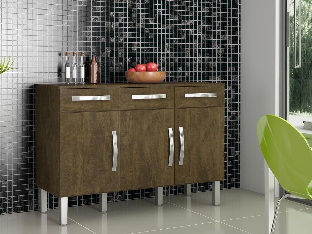 Balcão 3 portas 3 gavetas - Móveis furniture