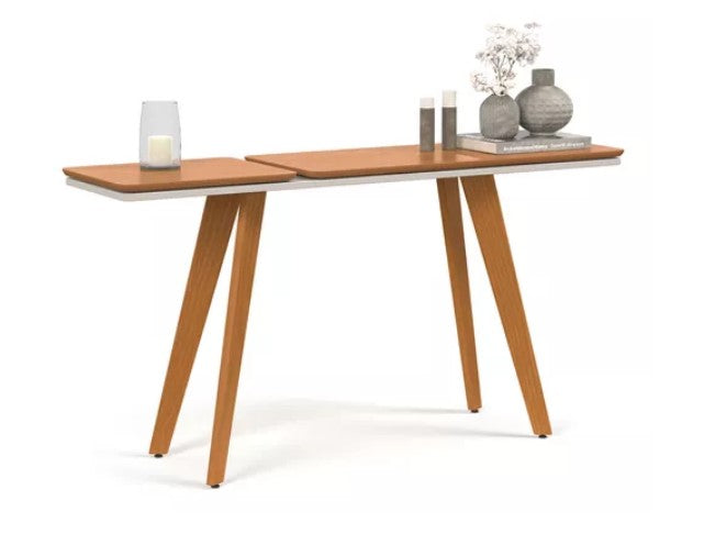 Aparador Ibiza Pés Palito Tebarrot Off White Nature