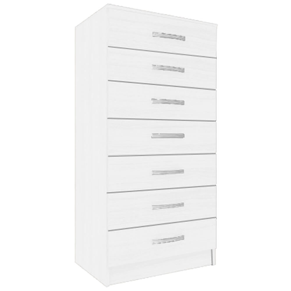 Cômoda 7 Gavetas Evidencia branco - Móveis furniture